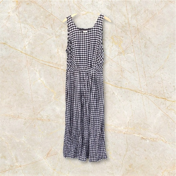 Caslon Plaid Gingham Maxi Boho Country Chic Sleeveless Dress - Picture 1 of 6